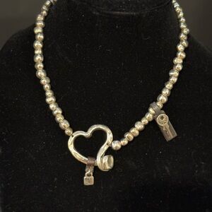 UNOde50 Silver Heartfelt Charm Necklace
